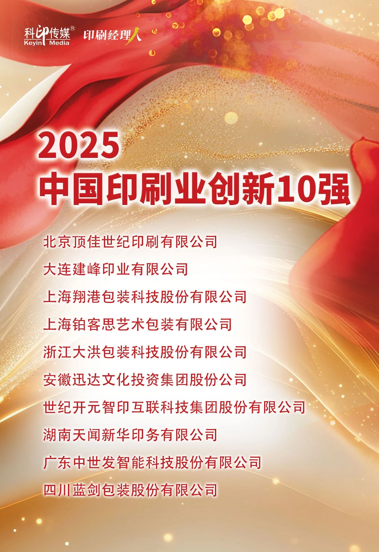 ng28南宫相信品牌力量重磅公布！2025中国印刷业立异10强新颖出炉~_科印印(图1)